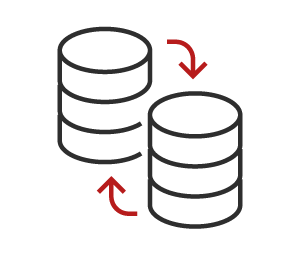 Data-management-big image of a data storage icon for MTI data storage services